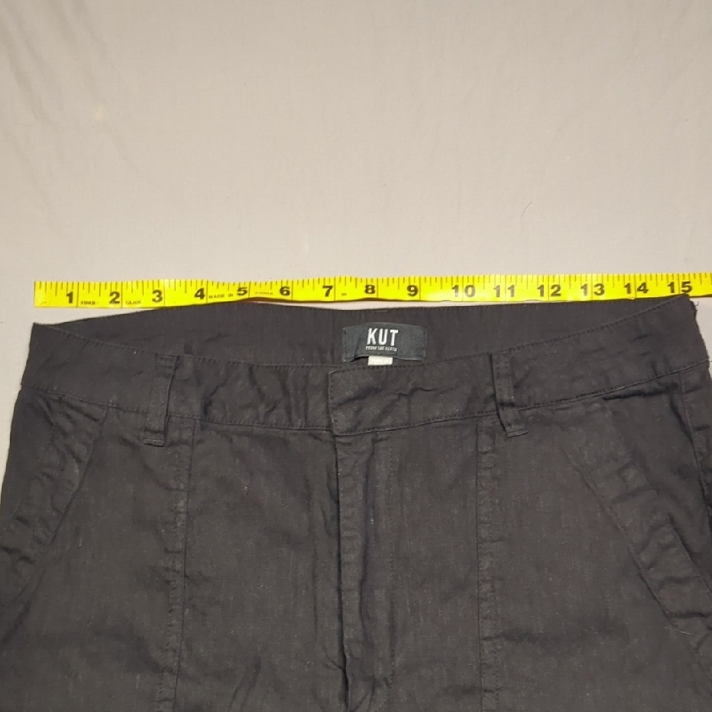 Kut from the Kloth Women's s Black Cargo Pants - Picture 2 of 7